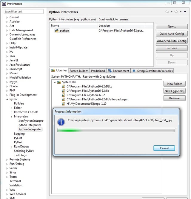 Create a Django Python Project with PyDev