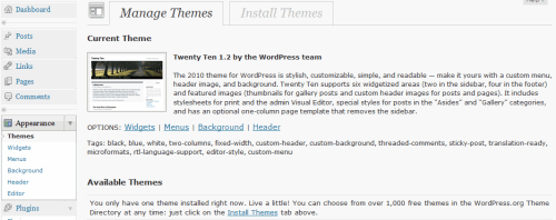 Installing and Configuring a Theme in WordPress