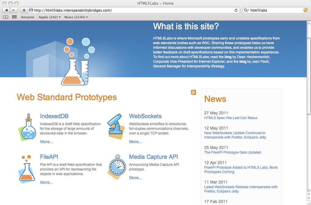 Experiment with the Latest HTML5 Technologies