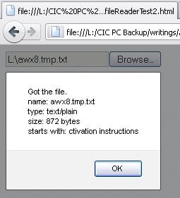 Read Text Files Using the JavaScript FileReader