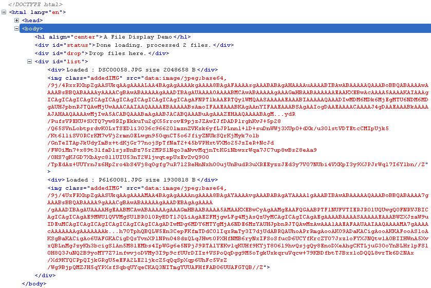 Drag Files Into the Browser From the Desktop with HTML5