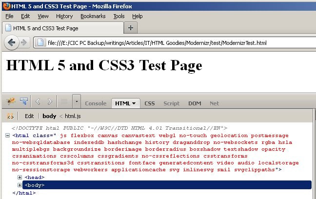 Modernizr | Using Browser Feature Detection | HTML Goodies