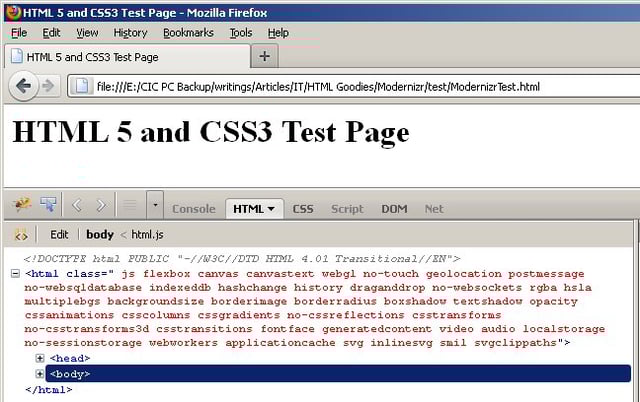 Modernizr: Using Browser Feature Detection