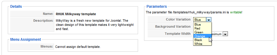 Parameters