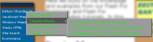Cascading Menus