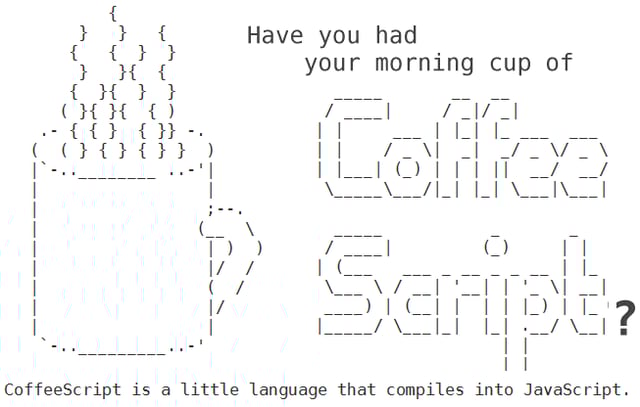 Have You Had your Morning Cup of CoffeeScript?