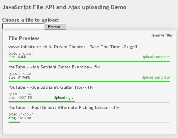HTML5 and Blueimp jQuery-File-Upload Plugin Event Handling