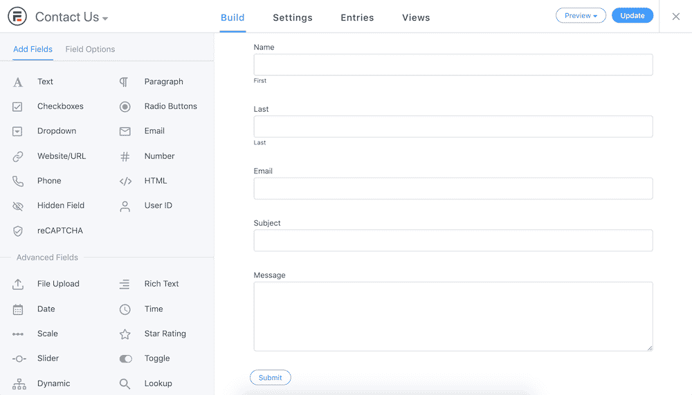 WordPress Formidable Forms